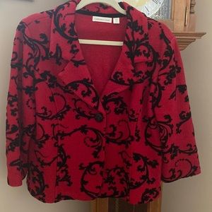 Coldwater Creek Red Wool Jacket size Medium